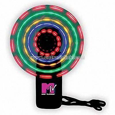 Multi-Lighted Spinning Fan