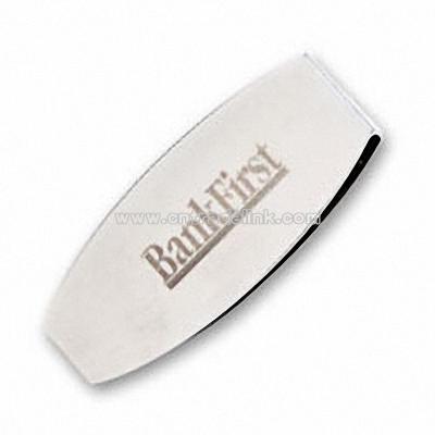 Satin Silver Money Clip