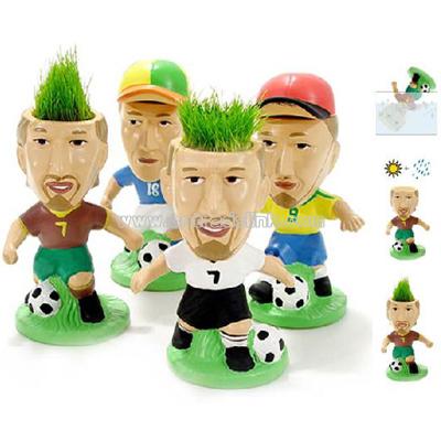 Football Star Doll With Grass Hair