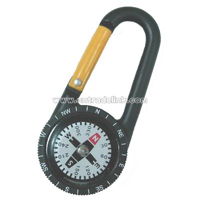 Zinc Carabiner Compass