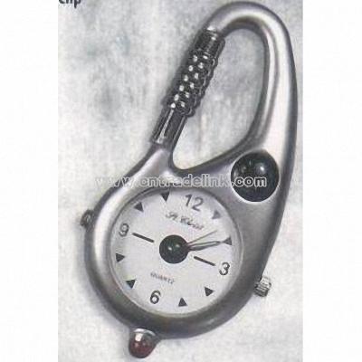 Zinc Alloy Clip Carabiner Watch