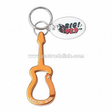 Guitar - Carabiner key holder with split ring