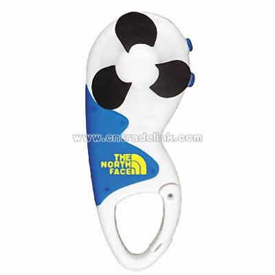 Carabiner Flashlight Mini Fan