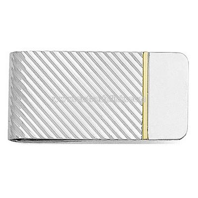 SILVER & 14K GOLD MONEY CLIP