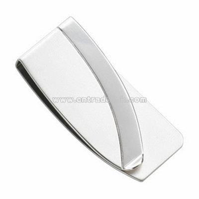 Polished Silver Money Clip