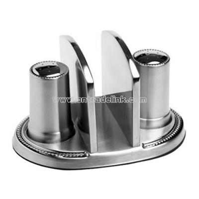 Stainless Steel Napkin, Salt & Pepper Holder