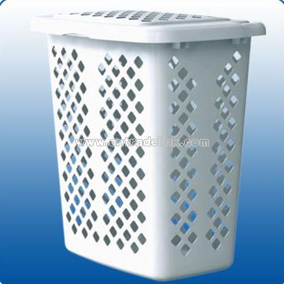 Double Load Hip-Hugging Laundry Hamper with Lid