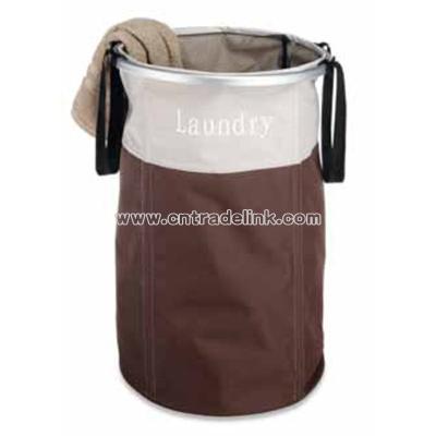 Aluminum Frame Round Hamper