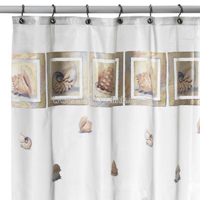 Shells Vinyl Shower Curtain