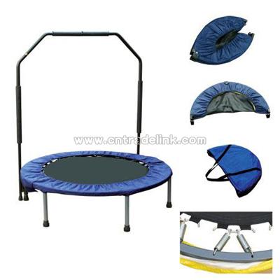 Folding Mini Trampoline with Hand Grip