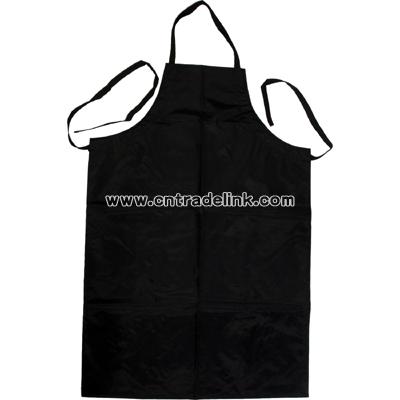 Nylon apron heavy weight reinforced black 41" x 28"