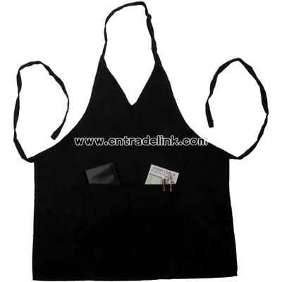 Tuxedo apron black 65 / 35 poly / cotton twill