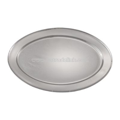 22" Stainless Steel Oval Platter 0.7 mm thick