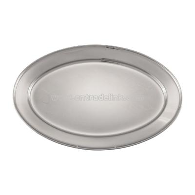 16" Stainless Steel Oval Platter 0.7 mm thick