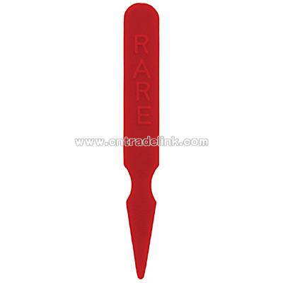 Plastic steak marker rare (red)