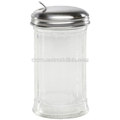 Paneled glass sugar shaker