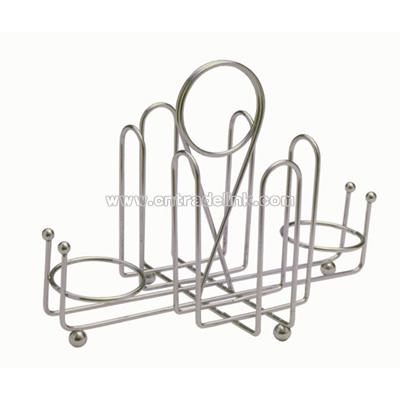 Sugar packet / shaker rack chrome plated steel