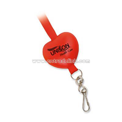 Heart Stress Ball Lanyard