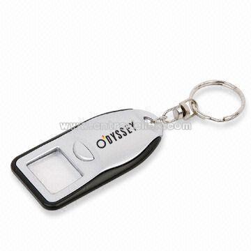 LED Keychain Light with Magnifier