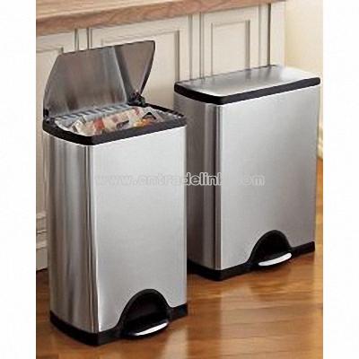 Brabantia Fingerprint-Proof Square Trash Can