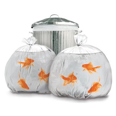 NOVELTY GOLDFISH TRASH BAGS