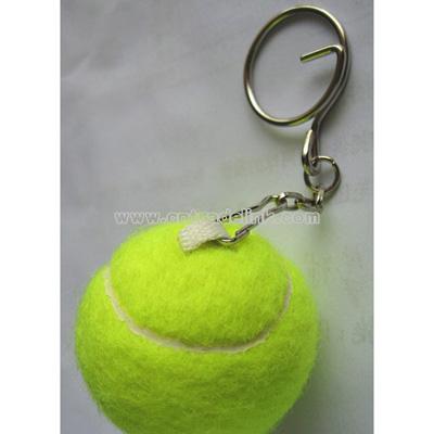 Mini Tennis Ball Keychain