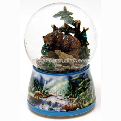 Brown Bears Waterglobe