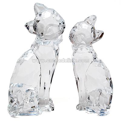 Acrylic Cat Figurines