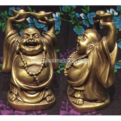 Bronze Happy Buddha Figurine