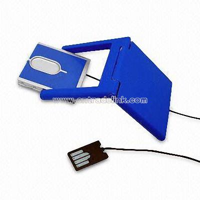 Promotional Super Slim USB Foldable Optical Mouse