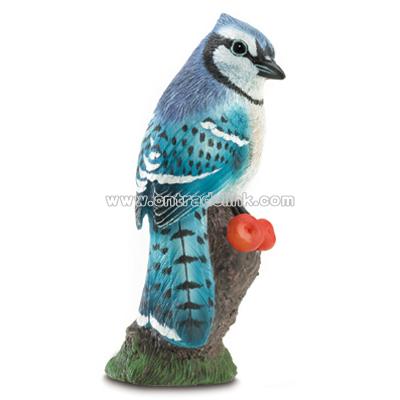 Alabastrite Blue Jay Figurine