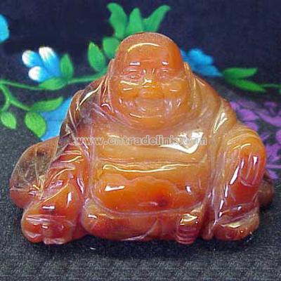 Beautiful Happy Sitting Buddha Figurine in Four Sizes