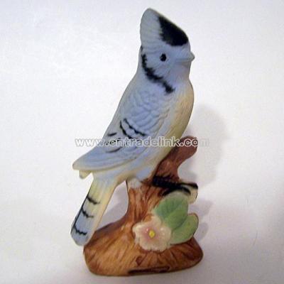 Blue Jay Porcelain Figurine