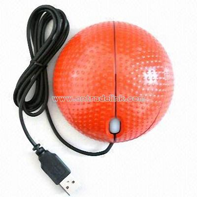 Optical Mouse in Basketball Shape Design