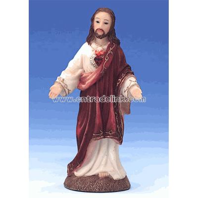 Sacred Heart of Jesus Florentine Statue (4 inch)