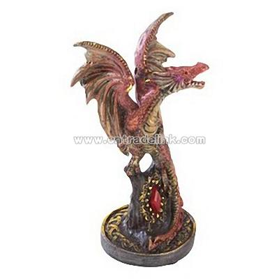 Ruby Dragon Figurine