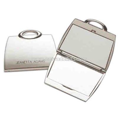 Purse shape compact mirror