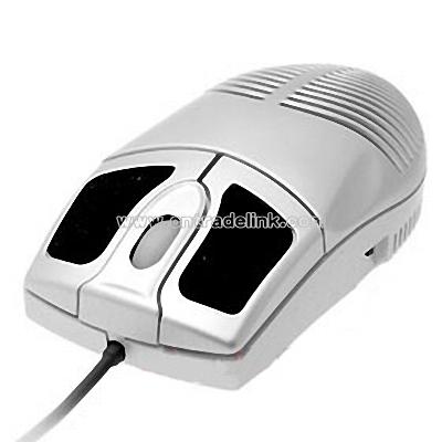 New 3D Desktop Laptop Computer USB Optical Cool Fan Mouse Silver