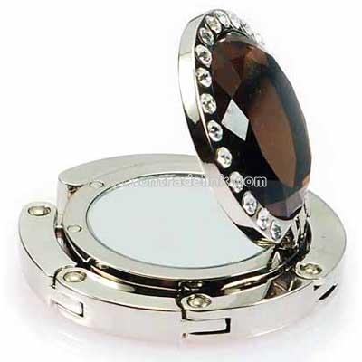 Bling Compact Mirror Purse Hanger