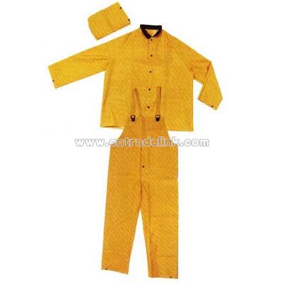 PVC/Polyester/PVC or PVC/Polyester Rainsuit