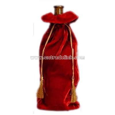 velvet wine pouch