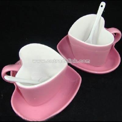 Heart Shape Valentine Tableware Set