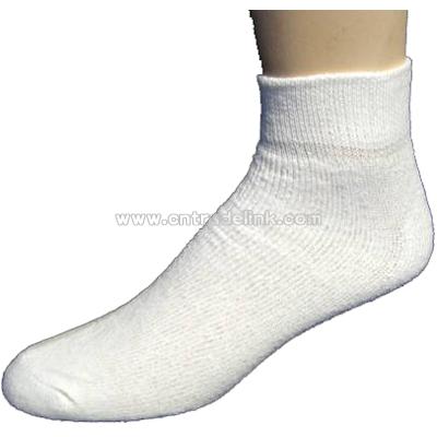 WHITE QUARTER SOCKS