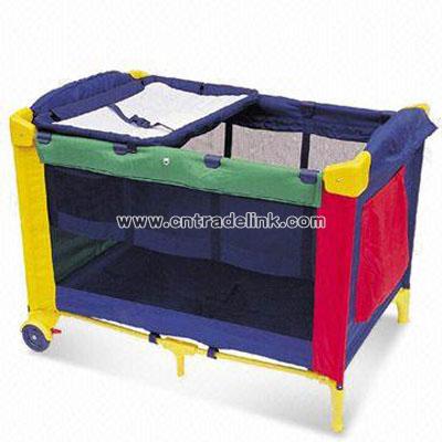 Steel Frame Baby Bed/Playpen