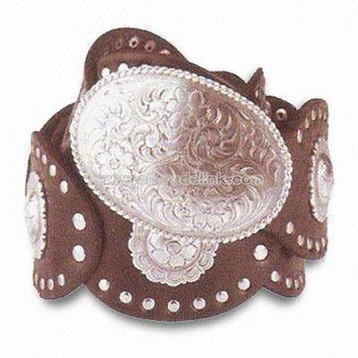 Brown Beaded Belt