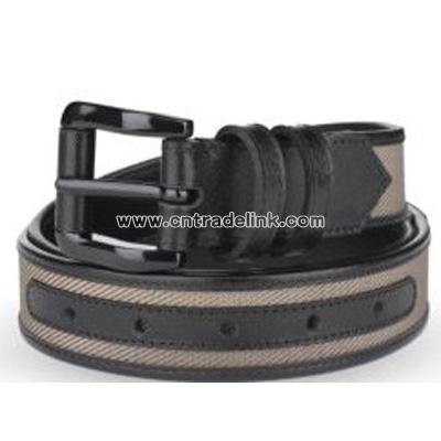 LEATHER & CANVAS BELT