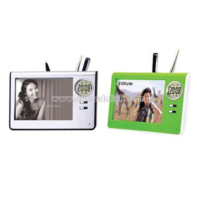 Calendar Pen Holder With Photo Frame