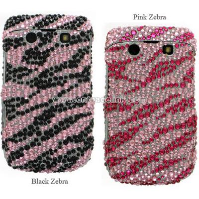 BlackBerry Onyx 9700 Zebra Designed Full Diamond Case