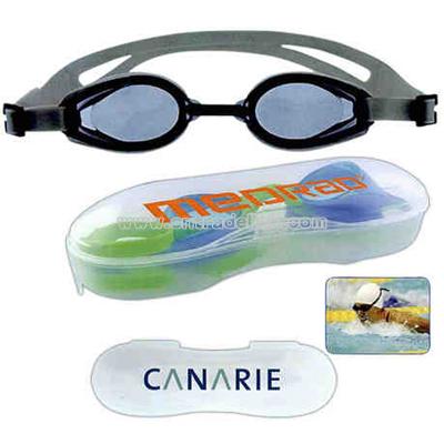 Adult silicon swimming goggles