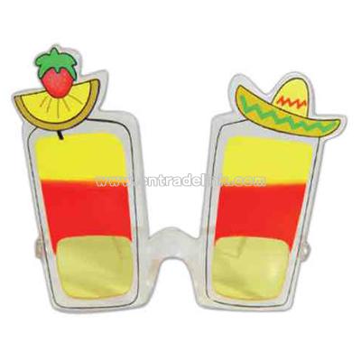 Fiesta glass shaped sunglasses